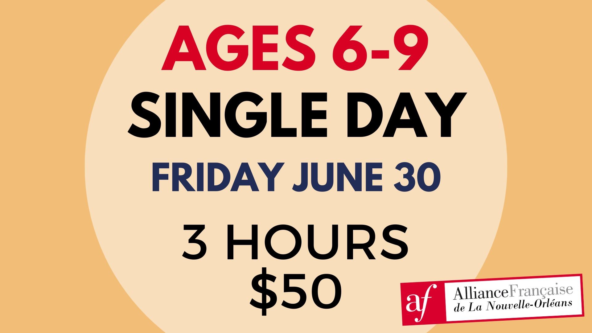 Ages 6-9 Single Day · June 30