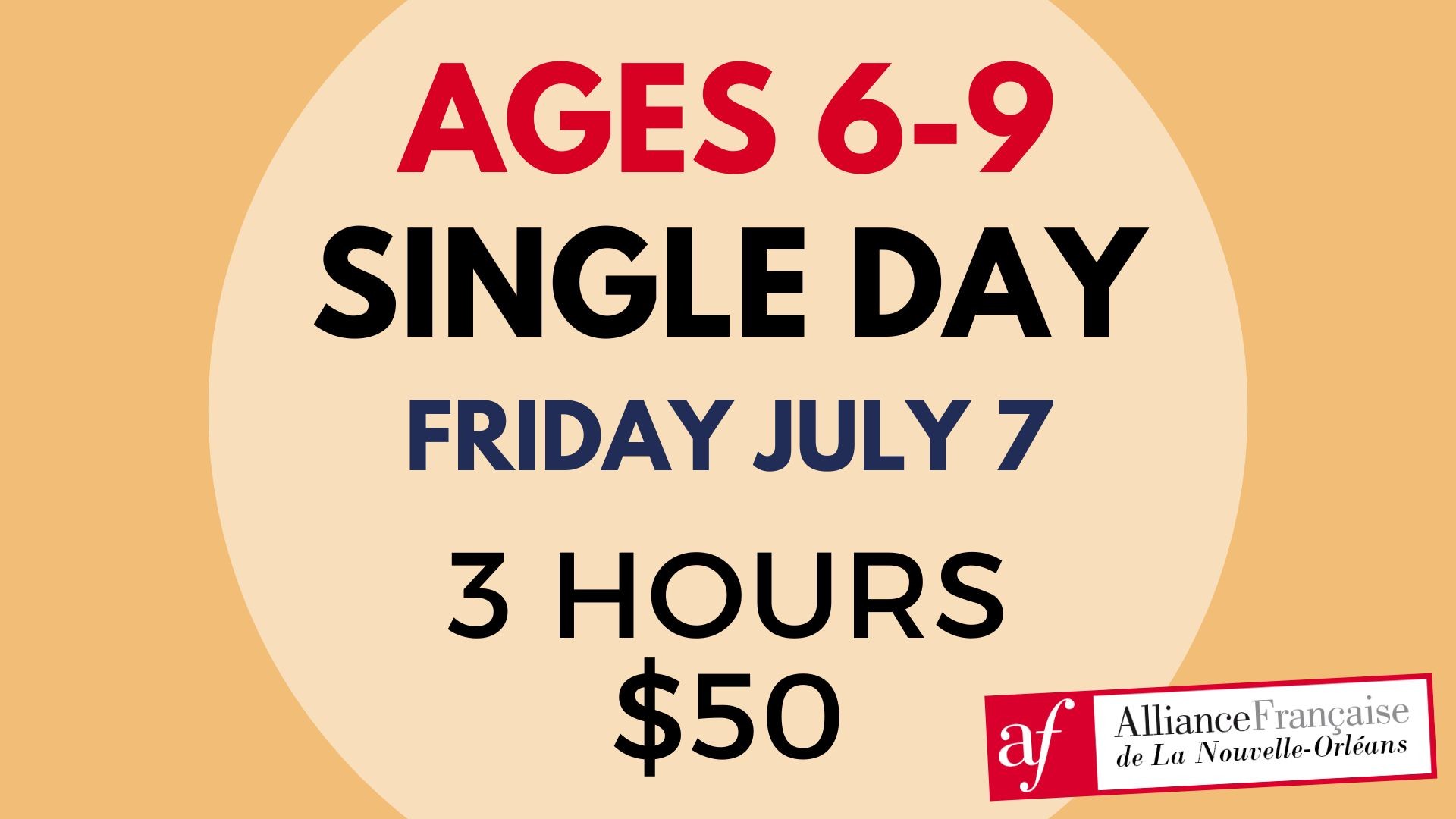 Ages 6-9 Single Day · July 7