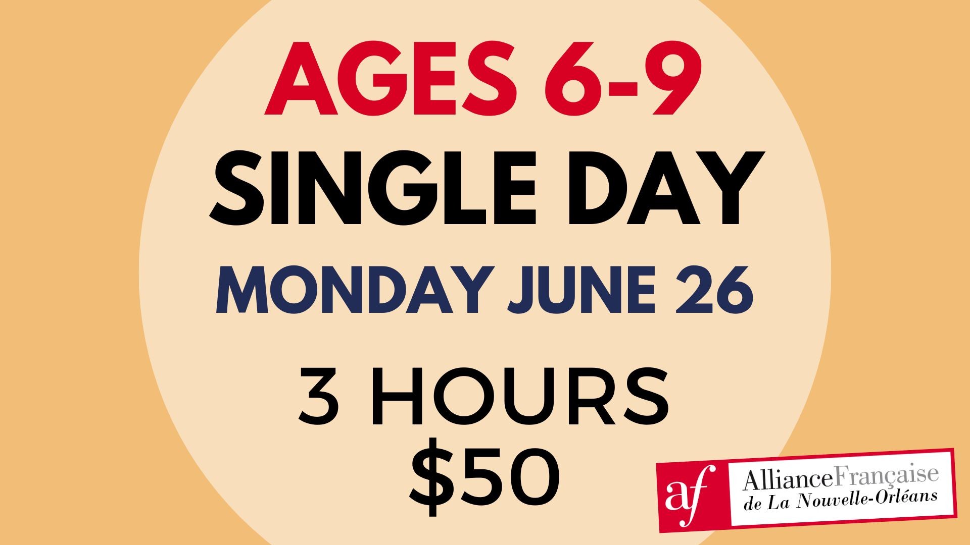 Ages 6-9 Single Day · June 26