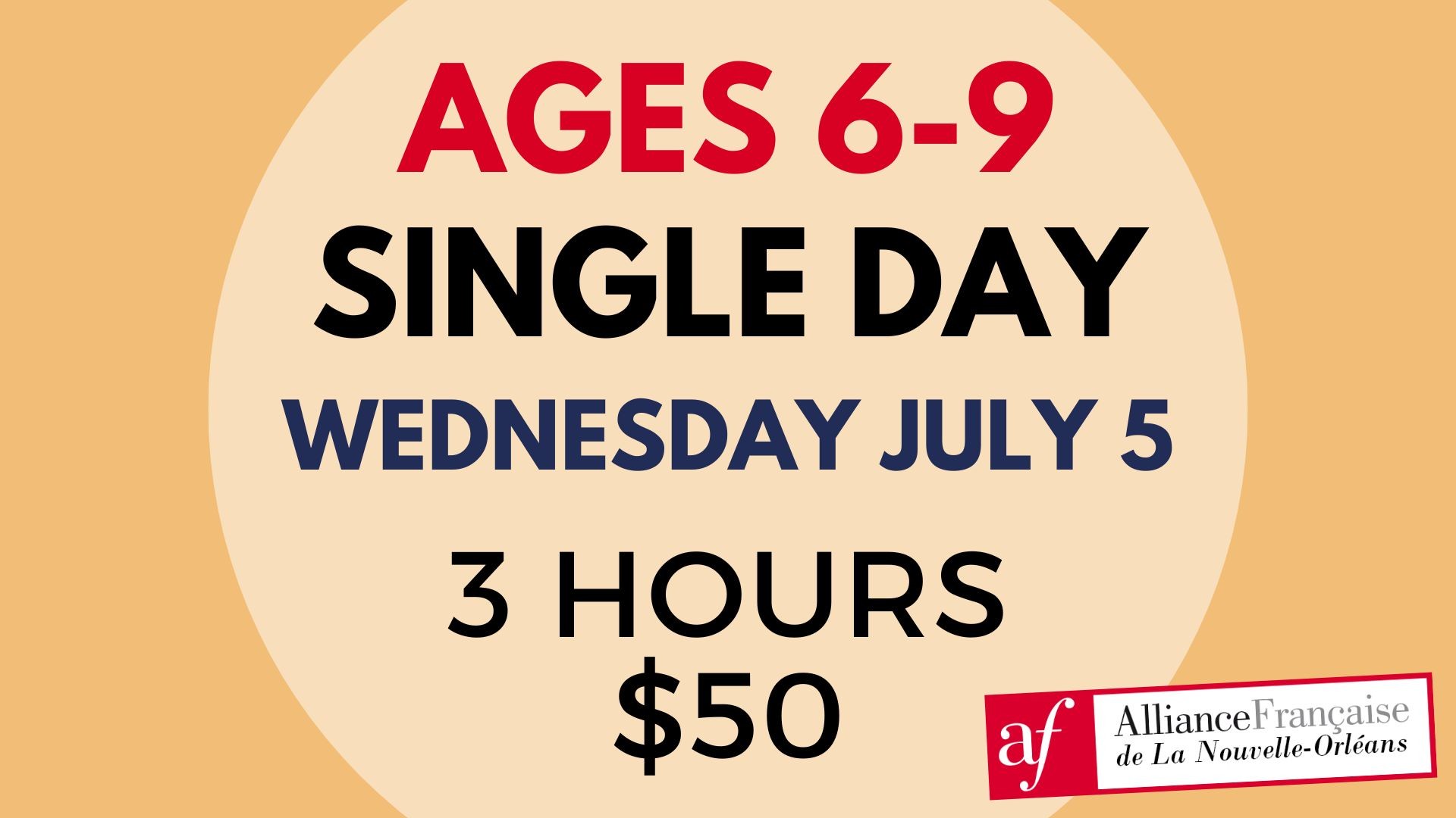 Ages 6-9 Single Day · July 5