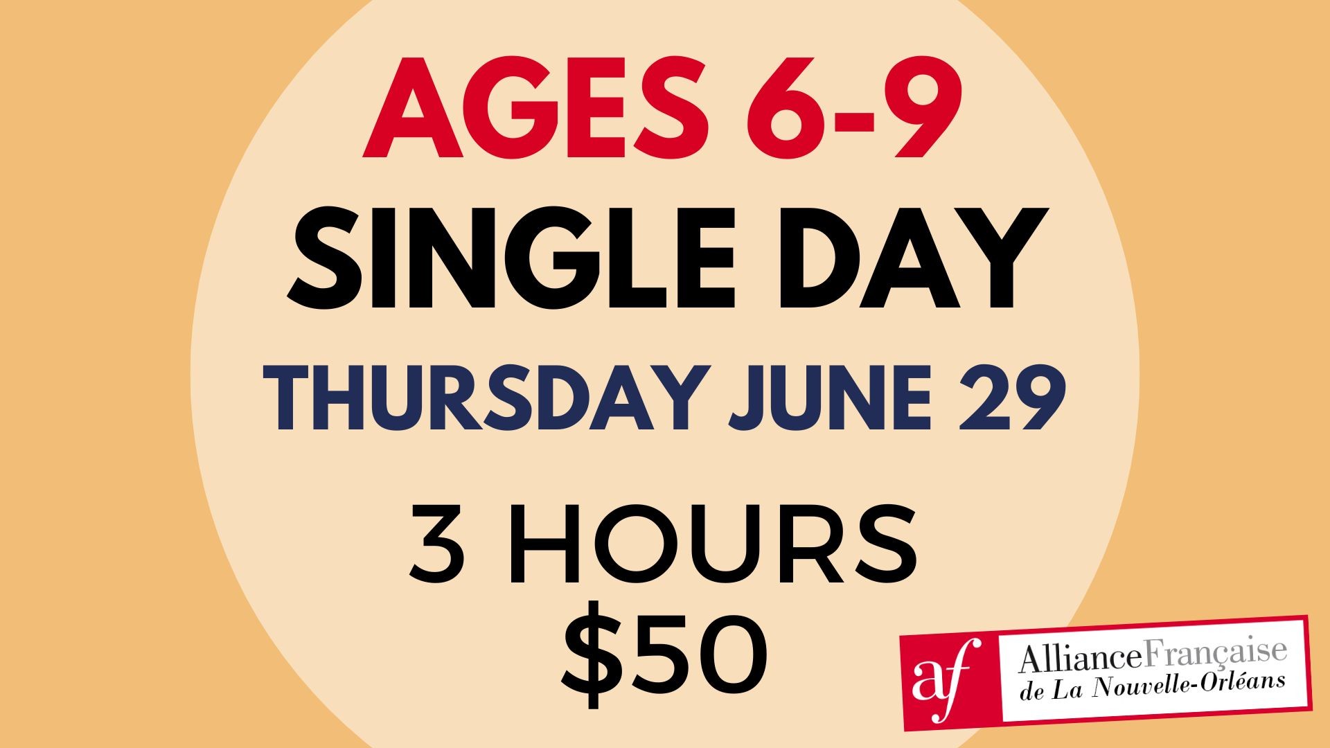 Ages 6-9 Single Day · June 29