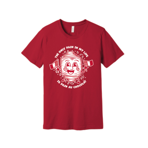 Pain au chocolat T-shirt (red)