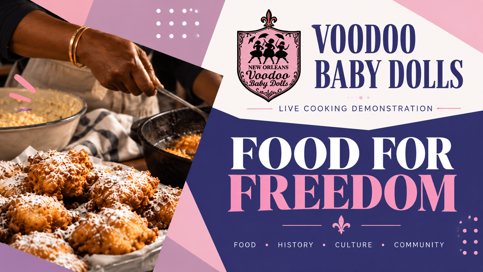 Food For Freedom Workshop by NOLA Voodoo Baby Dolls